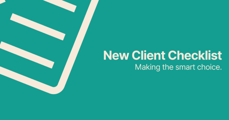 New Client Checklist Resource Cover